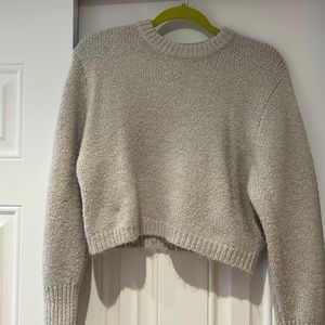 Zara cropped grey sweater (medium)
